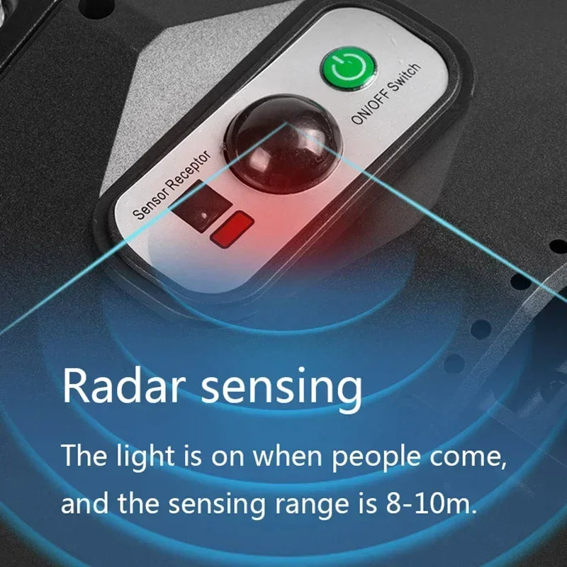 Potentes luces para exteriores CHUBAN, panel solar, impermeable, sensor de movimiento