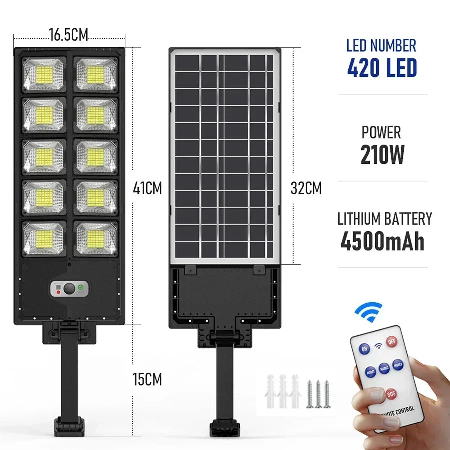 Potentes luces para exteriores CHUBAN, panel solar, impermeable, sensor de movimiento