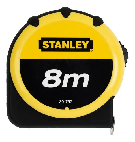 Cinta Métrica Stanley 30-757 8M - Recubierta Nylon con Clip Cinturón