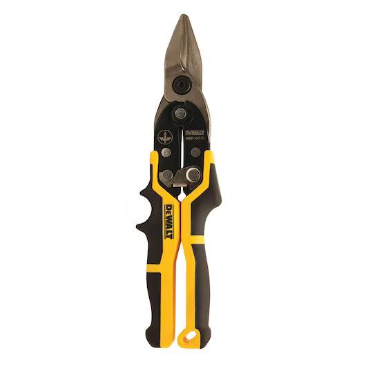 Tijera de Aviación DeWalt DWHT14675 Corte Recto - Ergonómica Importada USA | Metales Calibre 18-22