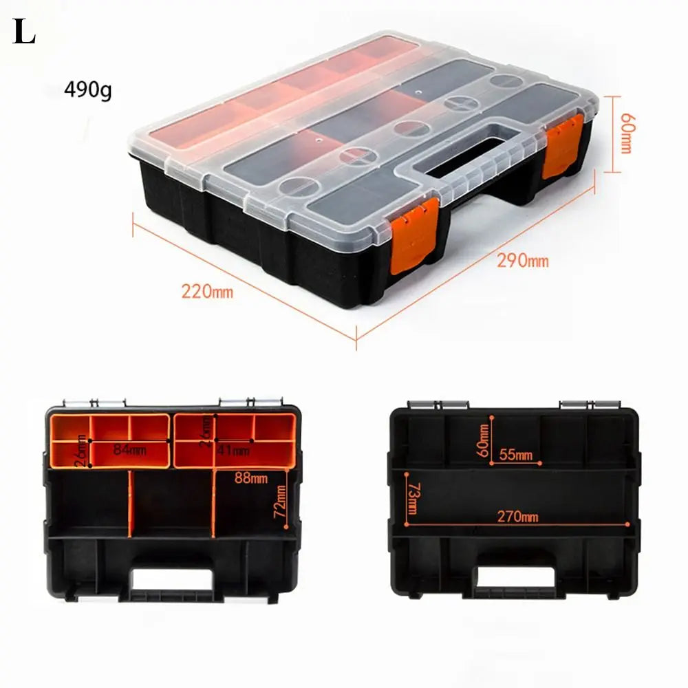 Caja de herramientas portátil de plástico