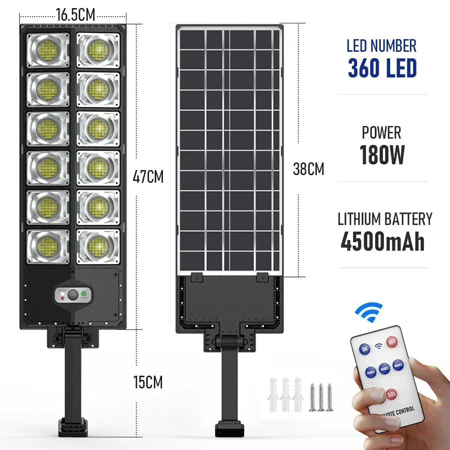 Potentes luces para exteriores CHUBAN, panel solar, impermeable, sensor de movimiento