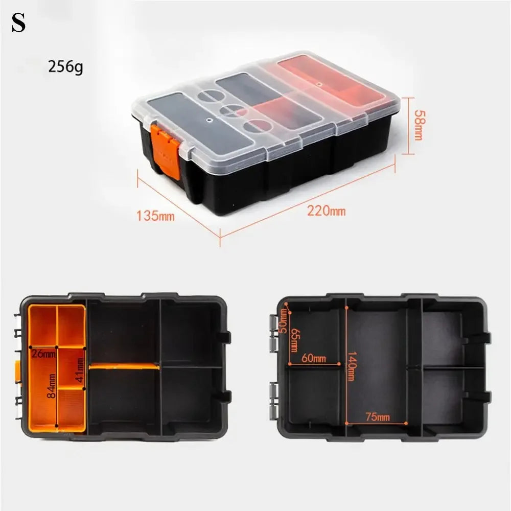 Caja de herramientas portátil de plástico