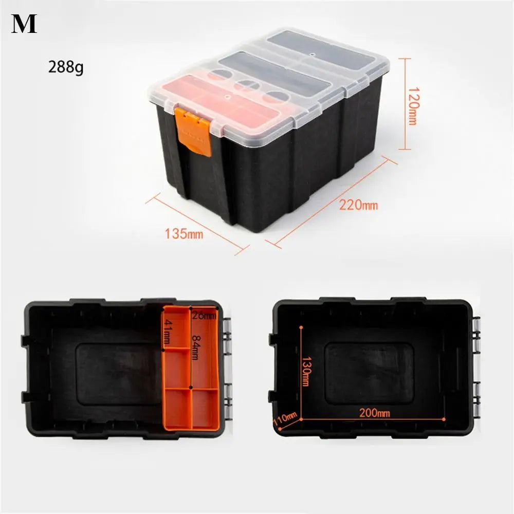 Caja de herramientas portátil de plástico