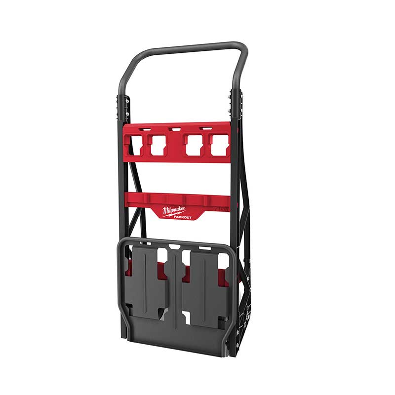Carro PACKOUT Milwaukee 4822-8415 - 2 Ruedas 10" Base Plegable 180Kg | Sistema Modular Profesional